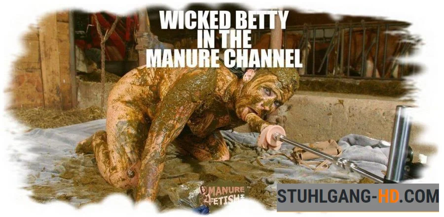 Wicked Betty in the manure channel (Kacken, Scheißen, Scheiße essen) [HD 720p] 642 MB