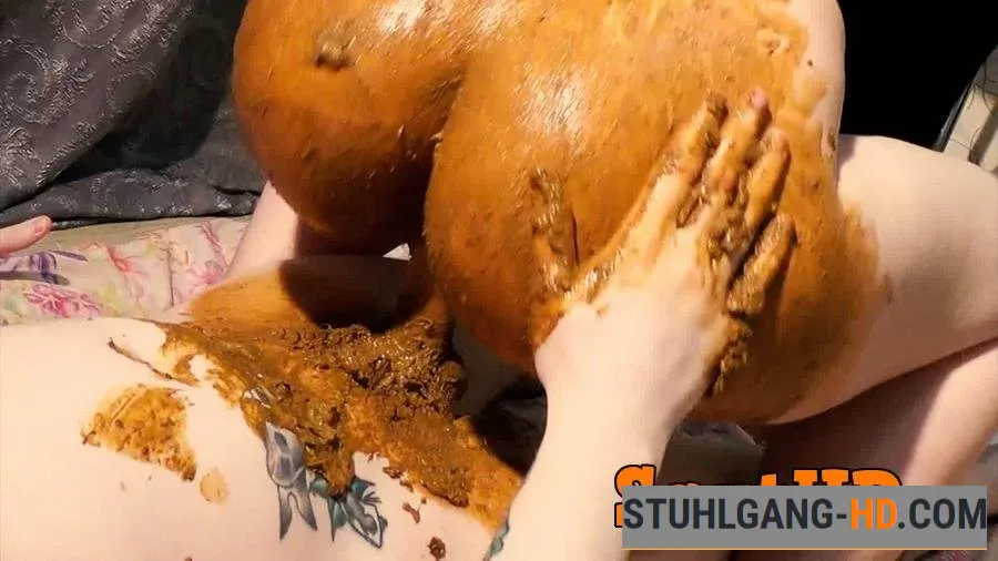 Dirty Betty - Shitty lubricant, DAT ASS and cum finish (Kacken, Scheißen, Scheiße essen) [FullHD 1080p] 252 MB