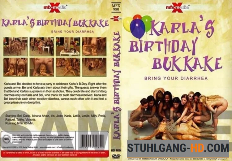 Karla's Birthday Bukakke - Bring Your Diarrhea (Kacken, Scheißen, Scheiße essen) [DVDRip] 446.2 MB