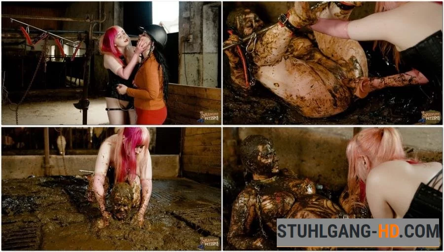 Lyndra Lynn, Betty - Lyndra Lynn and Betty's Cowshed Domination (Kacken, Scheißen, Scheiße essen) [HD 720p] 618 MB