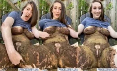 PrincessBabyLuna - Relaxing Smear With Tasting and Fingering. Femscat.com (Kacken, Scheißen, Scheiße essen) [SD] 1.37 GB
