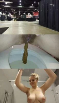 Public Porn Convention Pee and Surprise Poop (Kacken, Scheißen, Scheiße essen) [FullHD 1080p] 1.12 GB