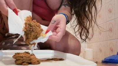 Explosion Poop Tray (Kacken, Scheißen, Scheiße essen) [FullHD 1080p] 353 MB