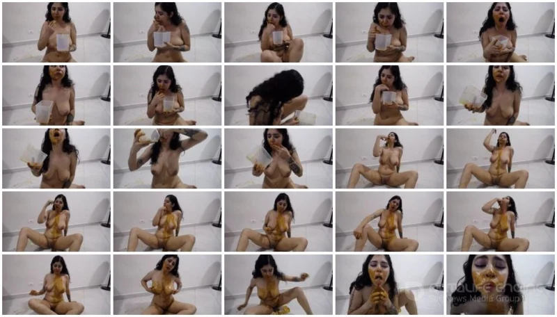Watch Naked, drinks her own vomit and smears herself with shit [FullHD 1080p] 995 MB Online